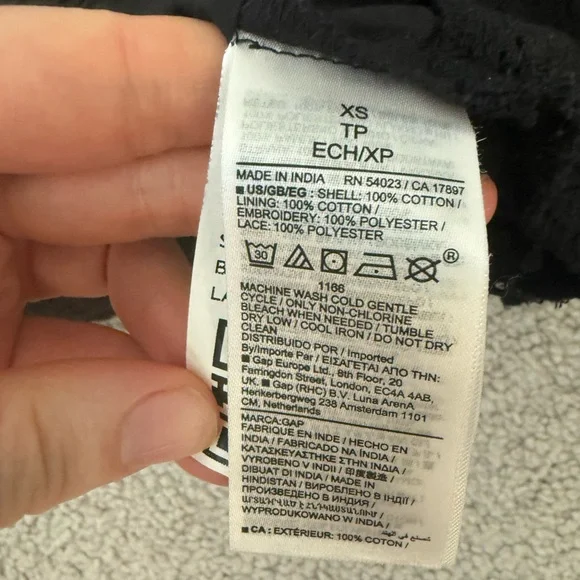 GAP Black Button-Down Midi Dress - Picture 6 of 7